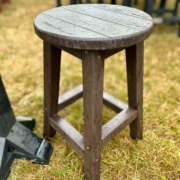 Round seat backless “Bar” Stool (Brown)
